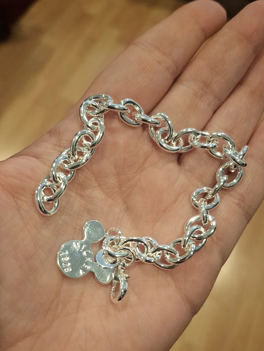 Disney's Mickey Mouse Silver Plated Bracelet